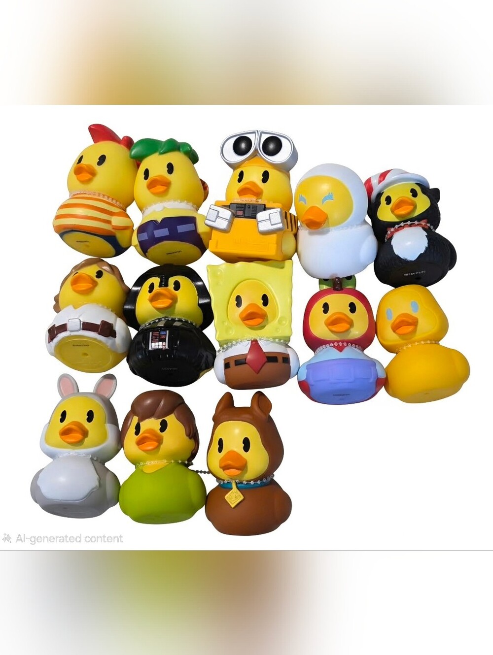 SCOOBY, WARNER BROS., DISNEY, NICKELODEON, WB, STAR WARS DUCK SET OF 13 NWT